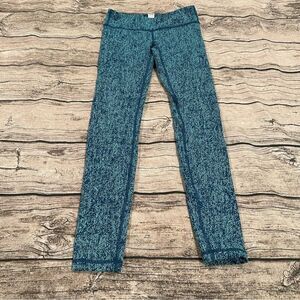Ivivva (by lululemon) Space Dyed Turquoise Leggings size 10